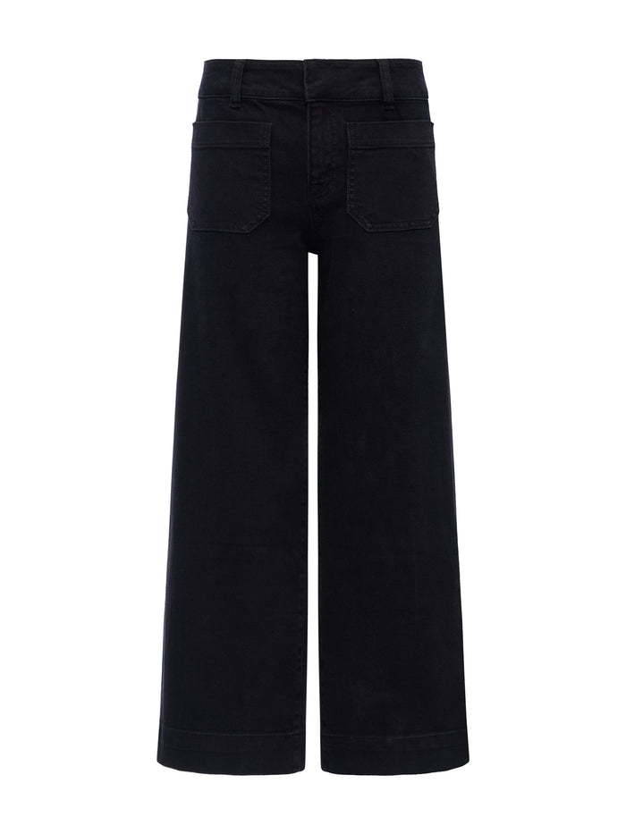 Chelsea Wide Leg Jean Black Eyeliner