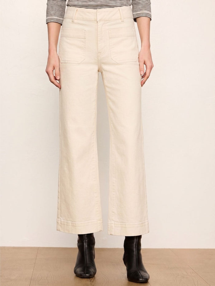 Chelsea Wide Leg Jean French Vanilla