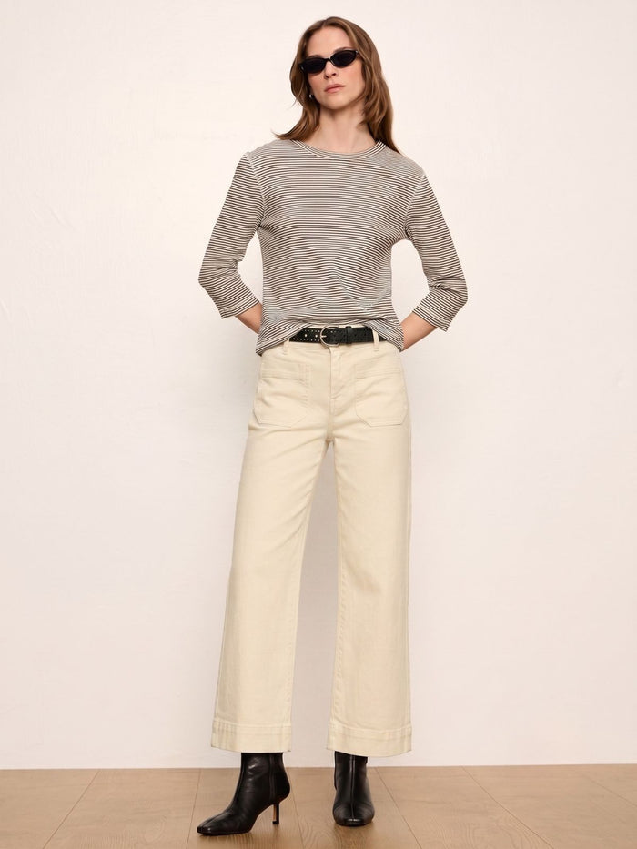 Chelsea Wide Leg Jean French Vanilla