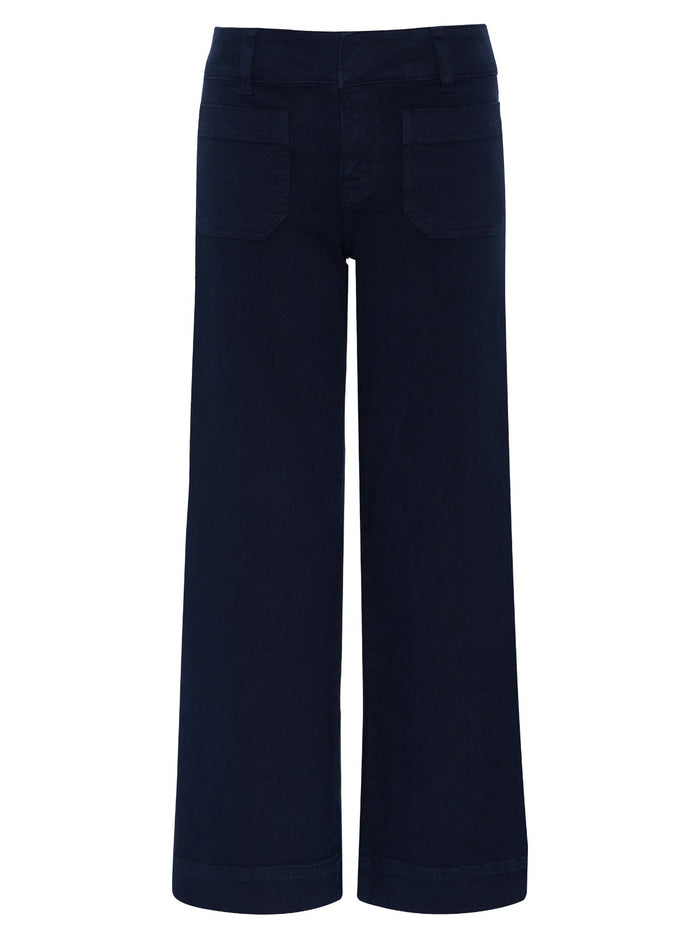 Chelsea Wide Leg Jean Navy Blazer