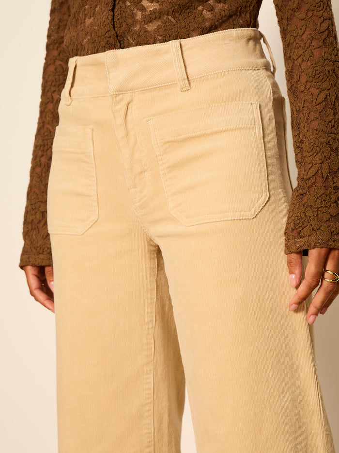 Chelsea Wide Leg Pant Light Goldie