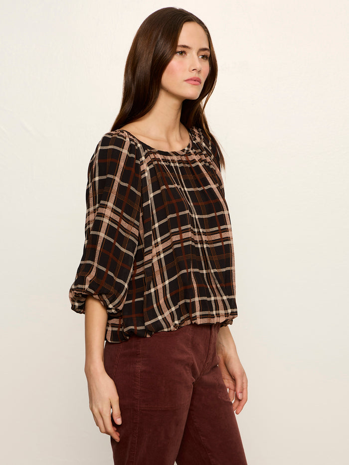 Cloud Nine Top Cinder Plaid