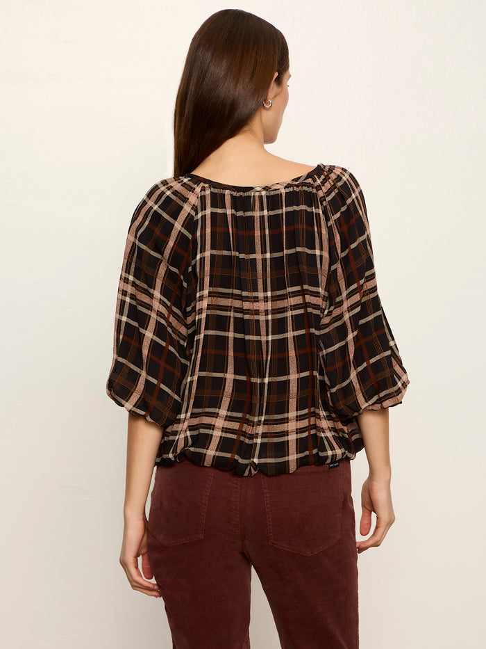 Cloud Nine Top Cinder Plaid