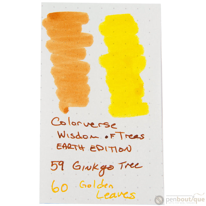 Colorverse Ink - Earth Edition - Ginkgo Tree & Golden Leaves - Pen Boutique Ltd