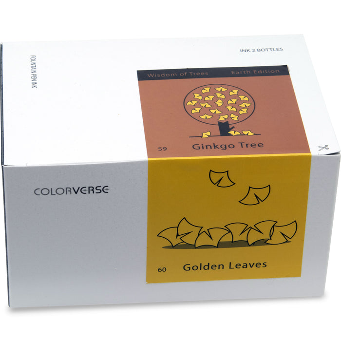 Colorverse Ink - Earth Edition - Ginkgo Tree & Golden Leaves - Pen Boutique Ltd