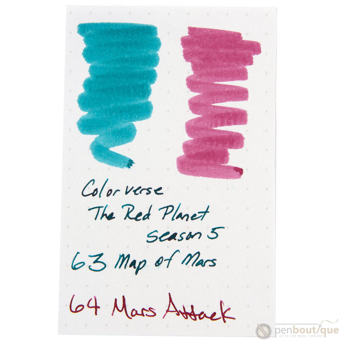 Colorverse Ink - The Red Planet - Map of Mars & Mars Attacks - Pen Boutique Ltd