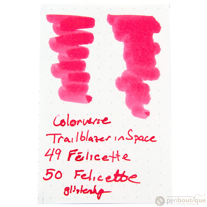 Colorverse Ink - Trailblazer In Space - Félicette & Félicette Glistening version - Pen Boutique Ltd