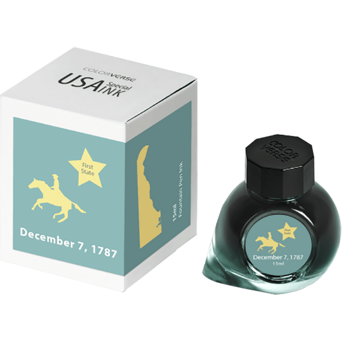 Colorverse USA Special Ink Bottle - Delaware (December 7 1787) - 15 ml - Pen Boutique Ltd