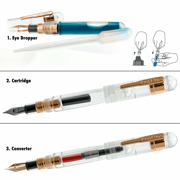 Conklin All American Collection Fountain Pen - Limited Edition - Demo Rose Gold - Pen Boutique Ltd