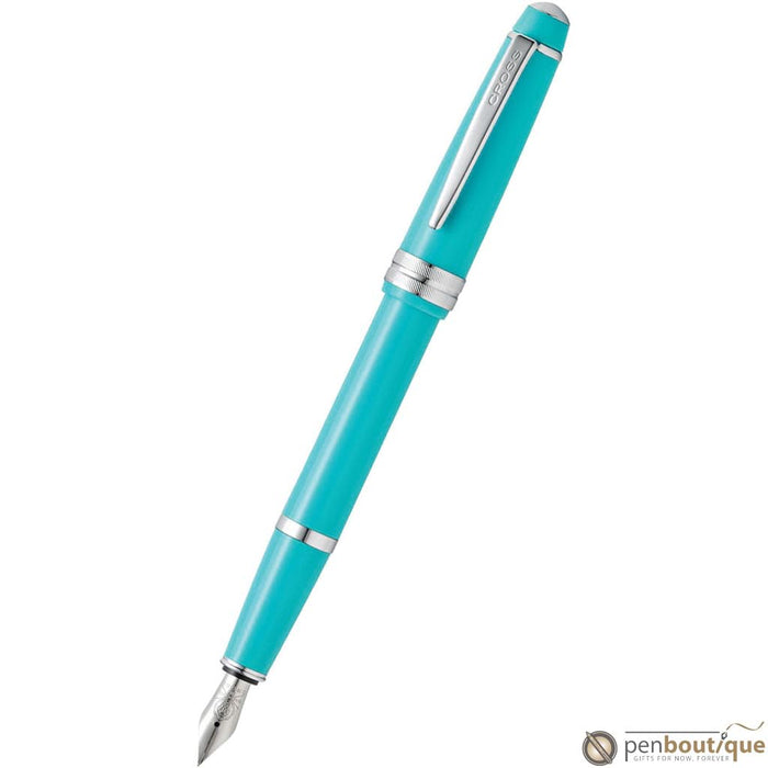 Cross Bailey Light Fountain Pen - Polished Teal - Pen Boutique Ltd