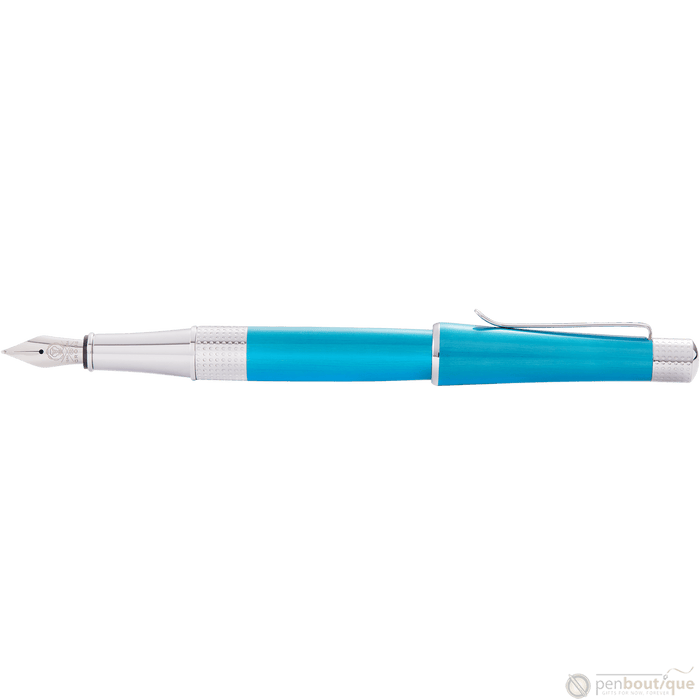Cross Beverly Fountain Pen - Translucent Teal - Medium - Pen Boutique Ltd