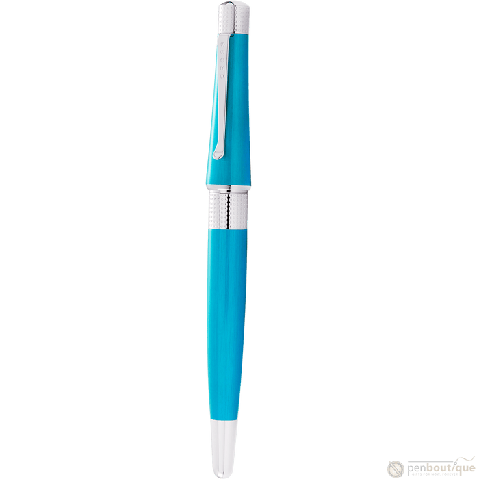 Cross Beverly Fountain Pen - Translucent Teal - Medium - Pen Boutique Ltd