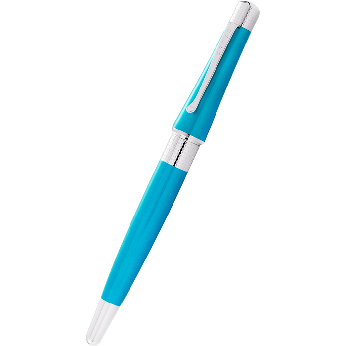 Cross Beverly Fountain Pen - Translucent Teal - Medium - Pen Boutique Ltd