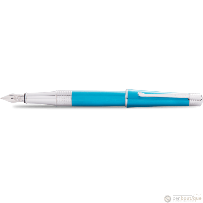 Cross Beverly Fountain Pen - Translucent Teal - Medium - Pen Boutique Ltd