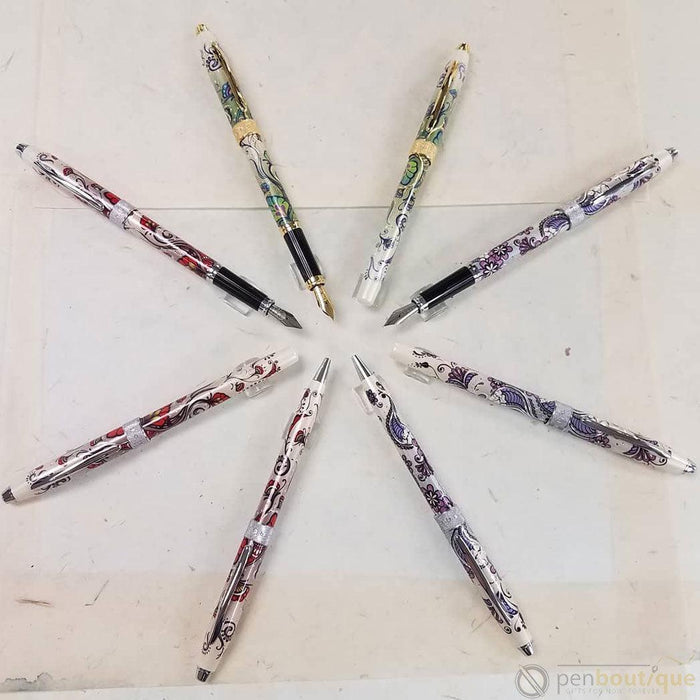 Cross Botanica Rollerball Pen - Red Humming Bird Vine - Pen Boutique Ltd
