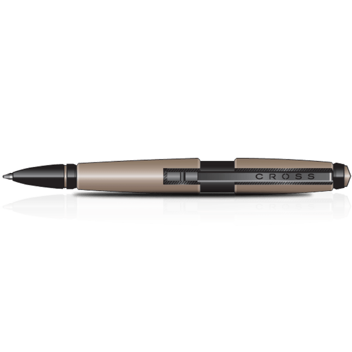 Cross Edge Rollerball Pen - Matte Hazelnut - Pen Boutique Ltd