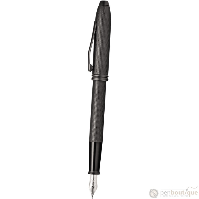 Cross Townsend Fountain Pen - Black Micro Knurl - Pen Boutique Ltd