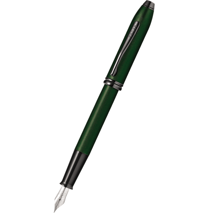Cross Townsend Fountain Pen - Matte Green Micro Knurl - Pen Boutique Ltd