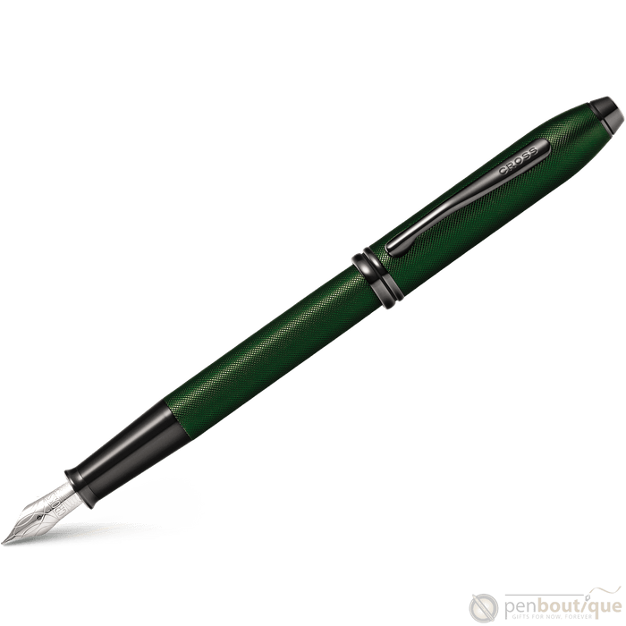 Cross Townsend Fountain Pen - Matte Green Micro Knurl - Pen Boutique Ltd