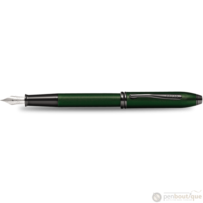 Cross Townsend Fountain Pen - Matte Green Micro Knurl - Pen Boutique Ltd