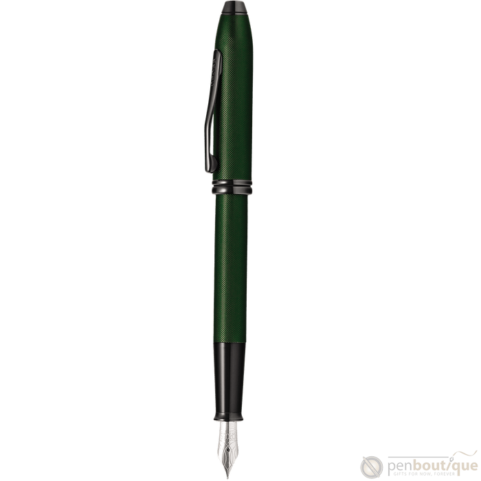 Cross Townsend Fountain Pen - Matte Green Micro Knurl - Pen Boutique Ltd