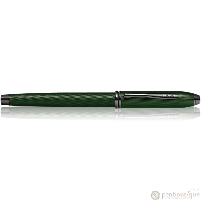 Cross Townsend Fountain Pen - Matte Green Micro Knurl - Pen Boutique Ltd
