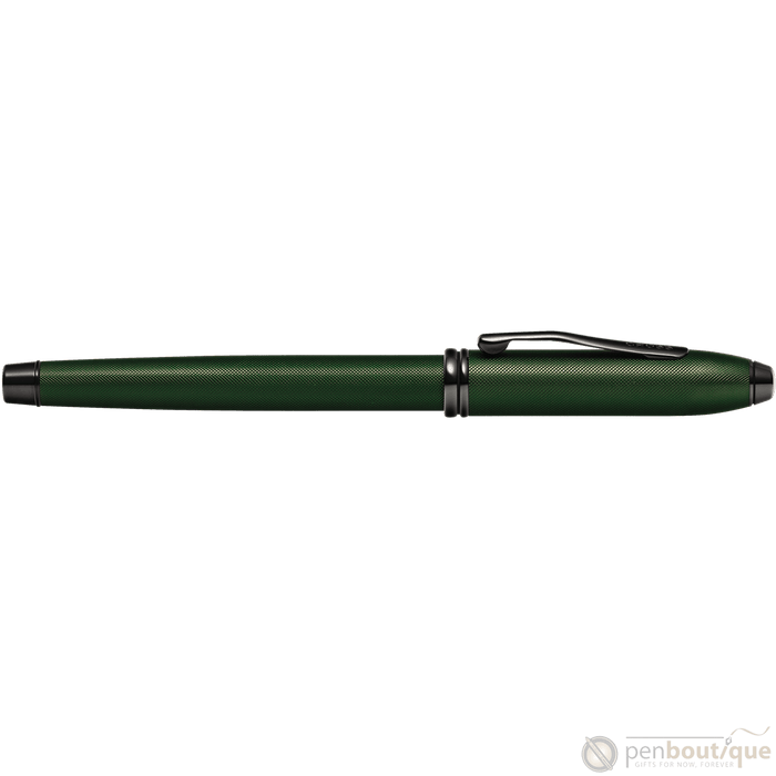 Cross Townsend Fountain Pen - Matte Green Micro Knurl - Pen Boutique Ltd