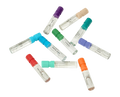 Multiple loose fragrance vials laying flat