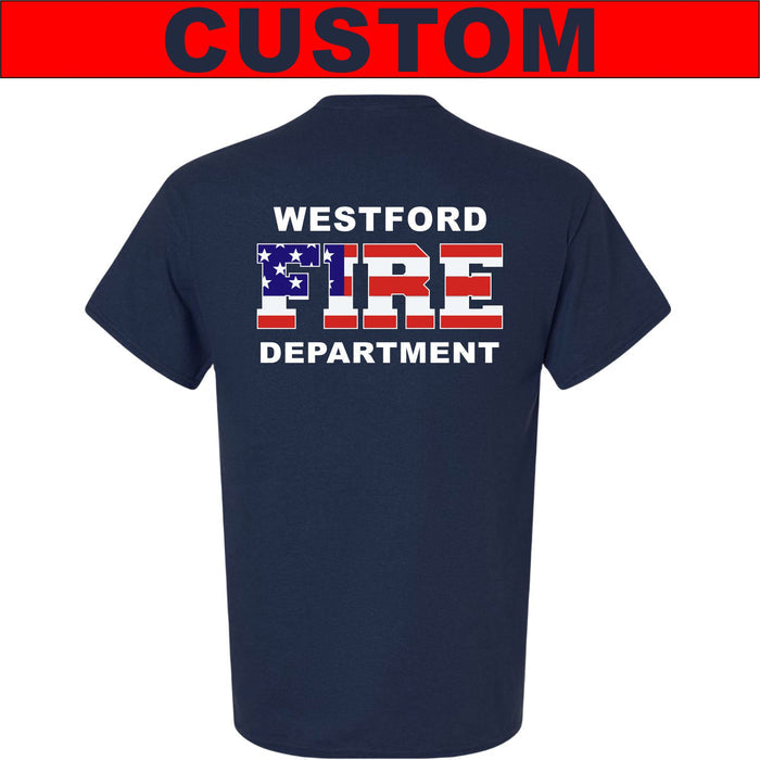 Custom Patriotic Fire Station T-Shirt