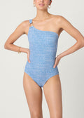 Denim Ring One Shoulder One Piece
