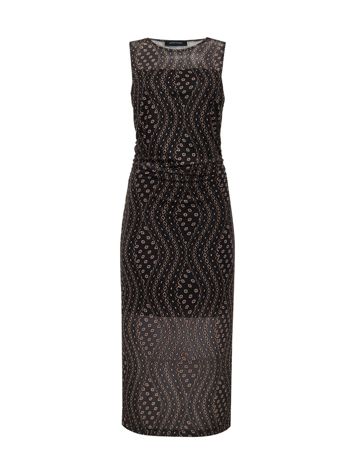 Desire More Mesh Cinch Dress Rhythmic