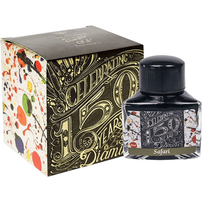 Diamine 150th Anniversary Ink Bottle - Safari Green - 40ml - Pen Boutique Ltd