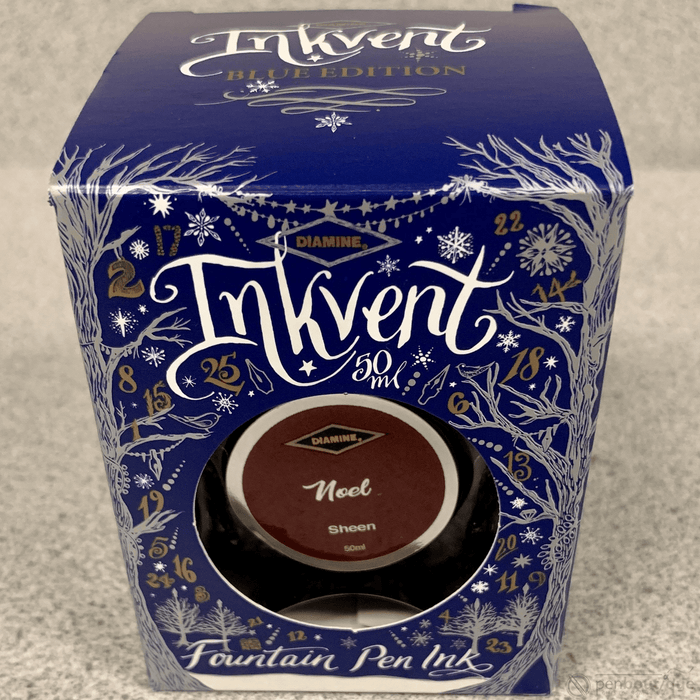Diamine Ink Bottle - 2019 Inkvent - Blue Edition - Sheen Ink Bottle - Noel - 50ml - Pen Boutique Ltd