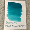 Diamine Ink Bottle - 2019 Inkvent - Blue Edition - Shimmer Ink Bottle - Blue Peppermint - 50ml - Pen Boutique Ltd