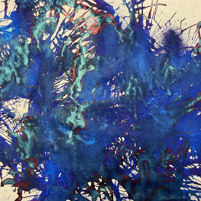Diamine Ink Bottle - 2019 Inkvent - Blue Edition - Shimmer & Sheen Ink Bottle - Happy Holidays - 50ml - Pen Boutique Ltd