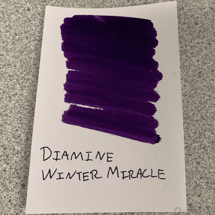 Diamine Ink Bottle - 2019 Inkvent - Blue Edition - Shimmer & Sheen Ink Bottle - Winter Miracle - 50ml - Pen Boutique Ltd