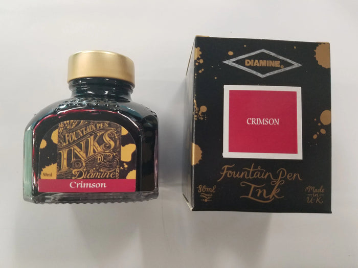 Diamine Ink Bottle - Crimson - 80 ml - Pen Boutique Ltd