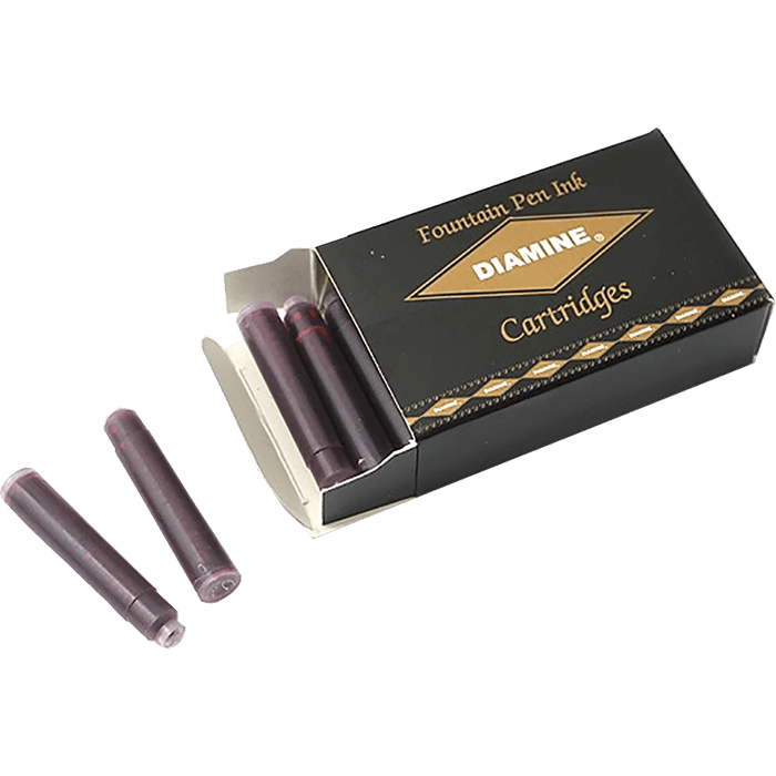 Diamine Ink Cartridges - Maroon - 18/pk - Pen Boutique Ltd