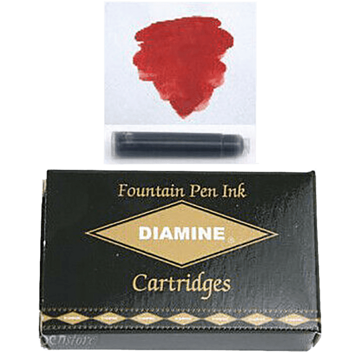 Diamine Ink Cartridges - Monaco Red - 18/pk - Pen Boutique Ltd