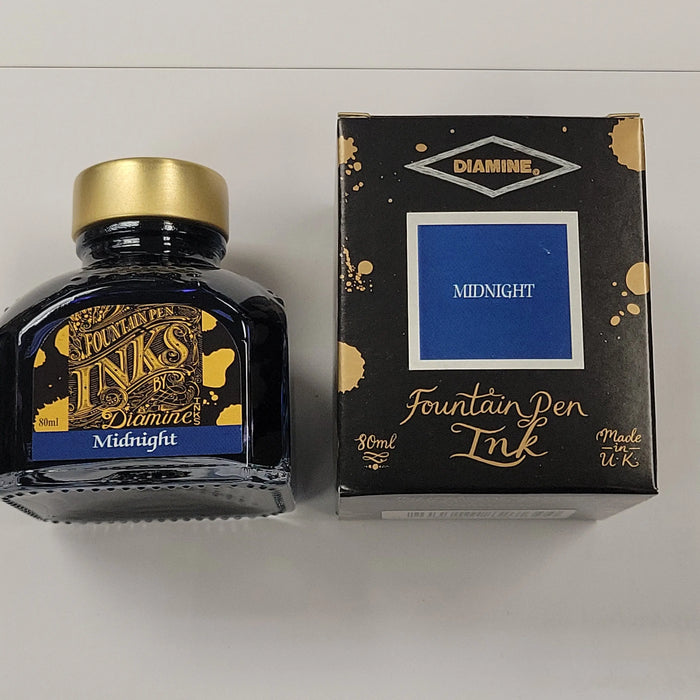 Diamine Midnight Ink Bottle - 80ml - Pen Boutique Ltd