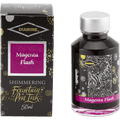 Diamine Shimmer Ink 50 ml Magenta Flash - Silver shimmer - Pen Boutique Ltd