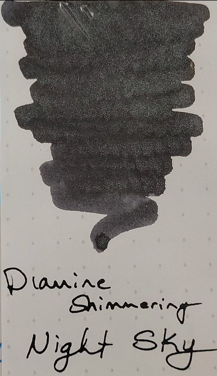 Diamine Shimmer Ink 50 ml Night Sky - Silver shimmer - Pen Boutique Ltd