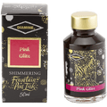 Diamine Shimmer Ink 50 ml Pink Glitz - Gold shimmer - Pen Boutique Ltd
