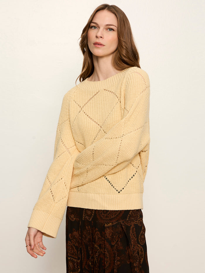 Diamond Stitch Popover Light Goldie