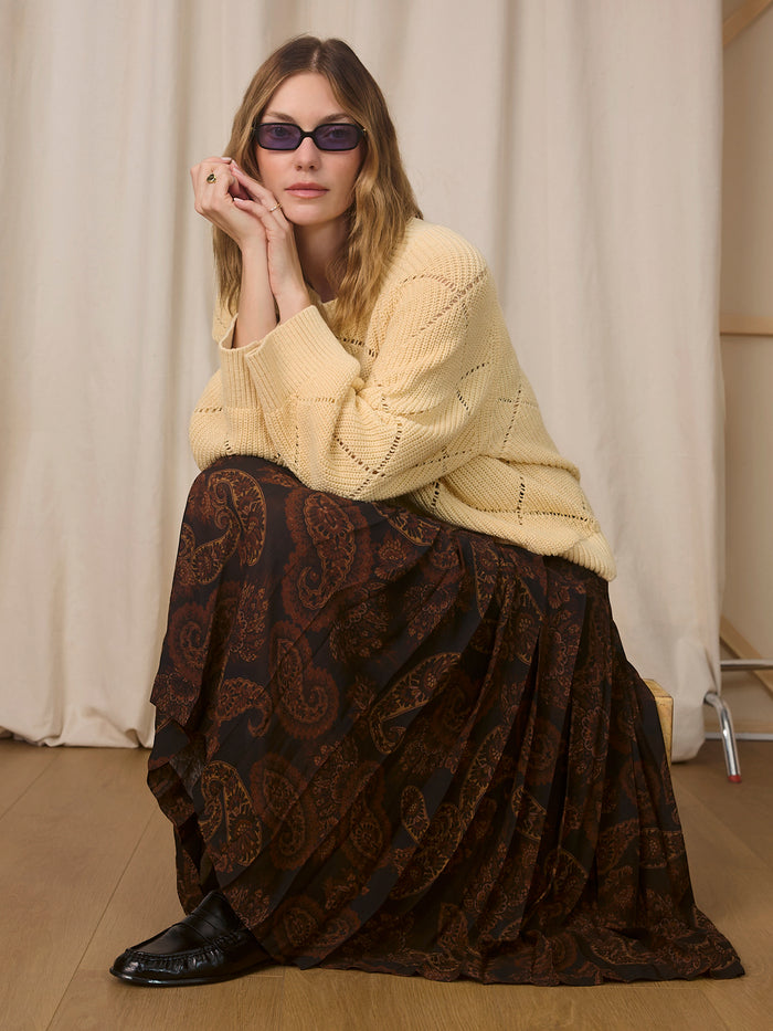 Diamond Stitch Popover Light Goldie