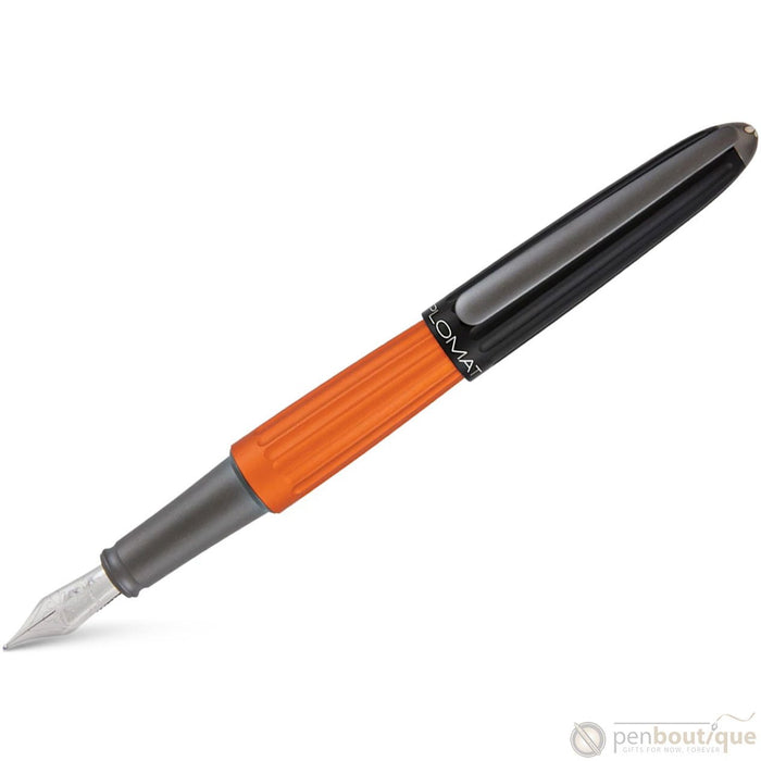 Diplomat Aero Fountain Pen - Black/Orange - Pen Boutique Ltd
