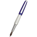 Diplomat Aero Fountain Pen - Blue/Silver - Steel Nib - Pen Boutique Ltd