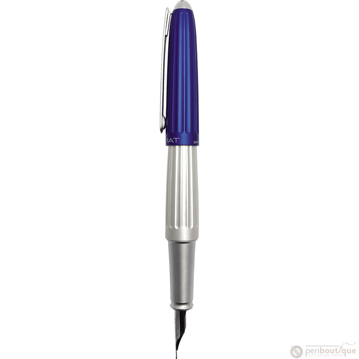 Diplomat Aero Fountain Pen - Blue/Silver - Steel Nib - Pen Boutique Ltd