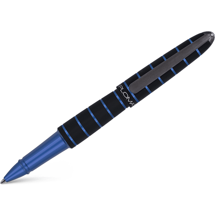Diplomat Elox Ring Rollerball Pen - Blue - Pen Boutique Ltd