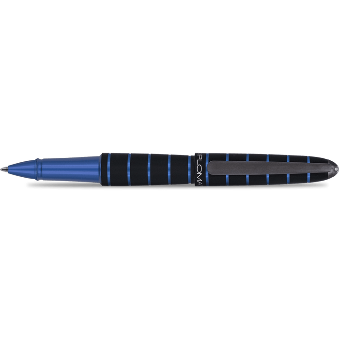 Diplomat Elox Ring Rollerball Pen - Blue - Pen Boutique Ltd